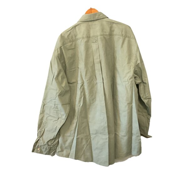 L.L. Bean Men's Sunwashed Canvas Shirt XXL Traditional Fit Bay Leaf 270133 New - Picture 6 of 10